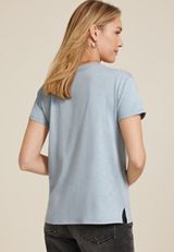 24/7 Dawson Heart Studded Crew Neck Tee, BLUE, small