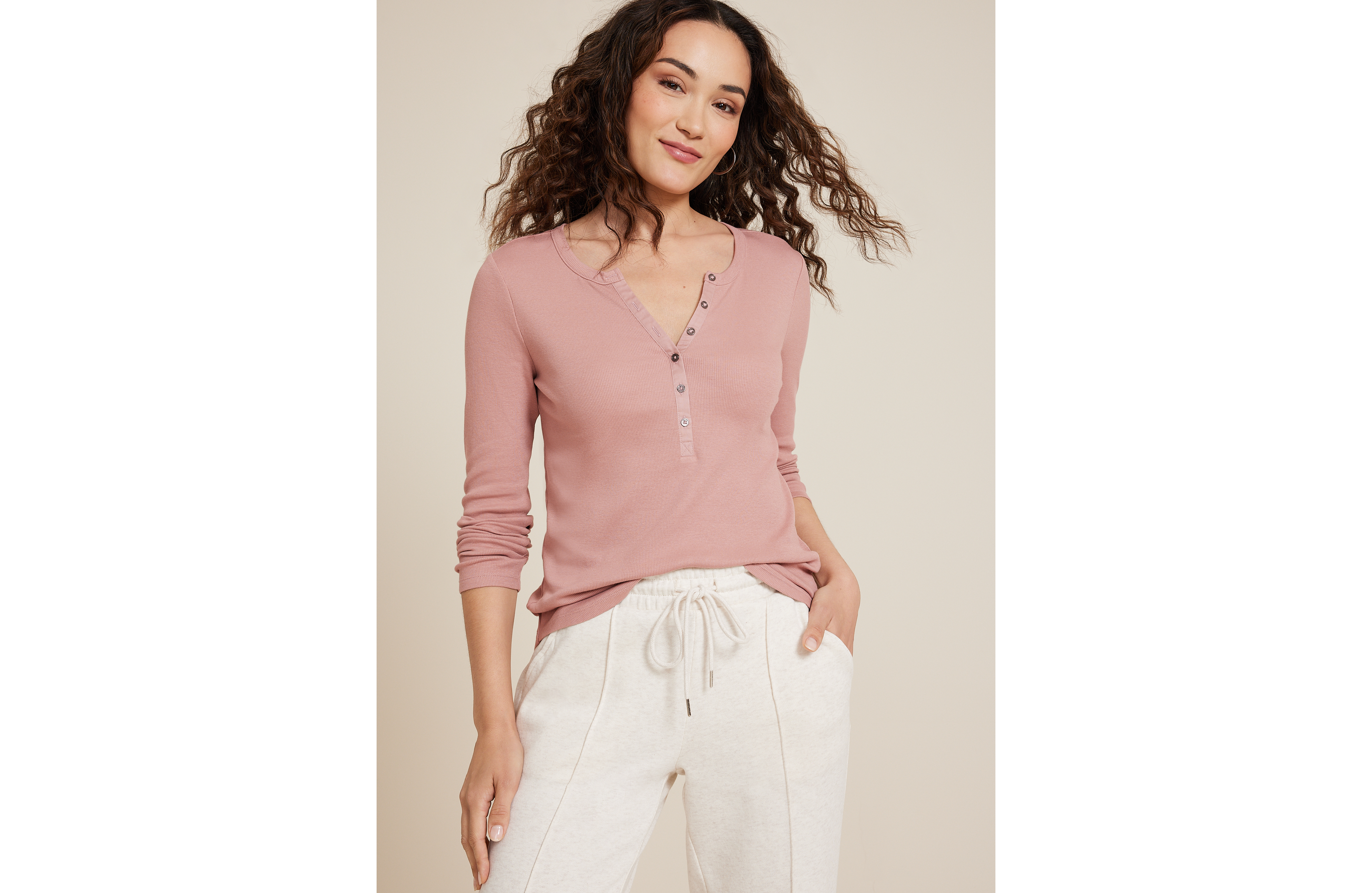 Henley Long Sleeve Tee