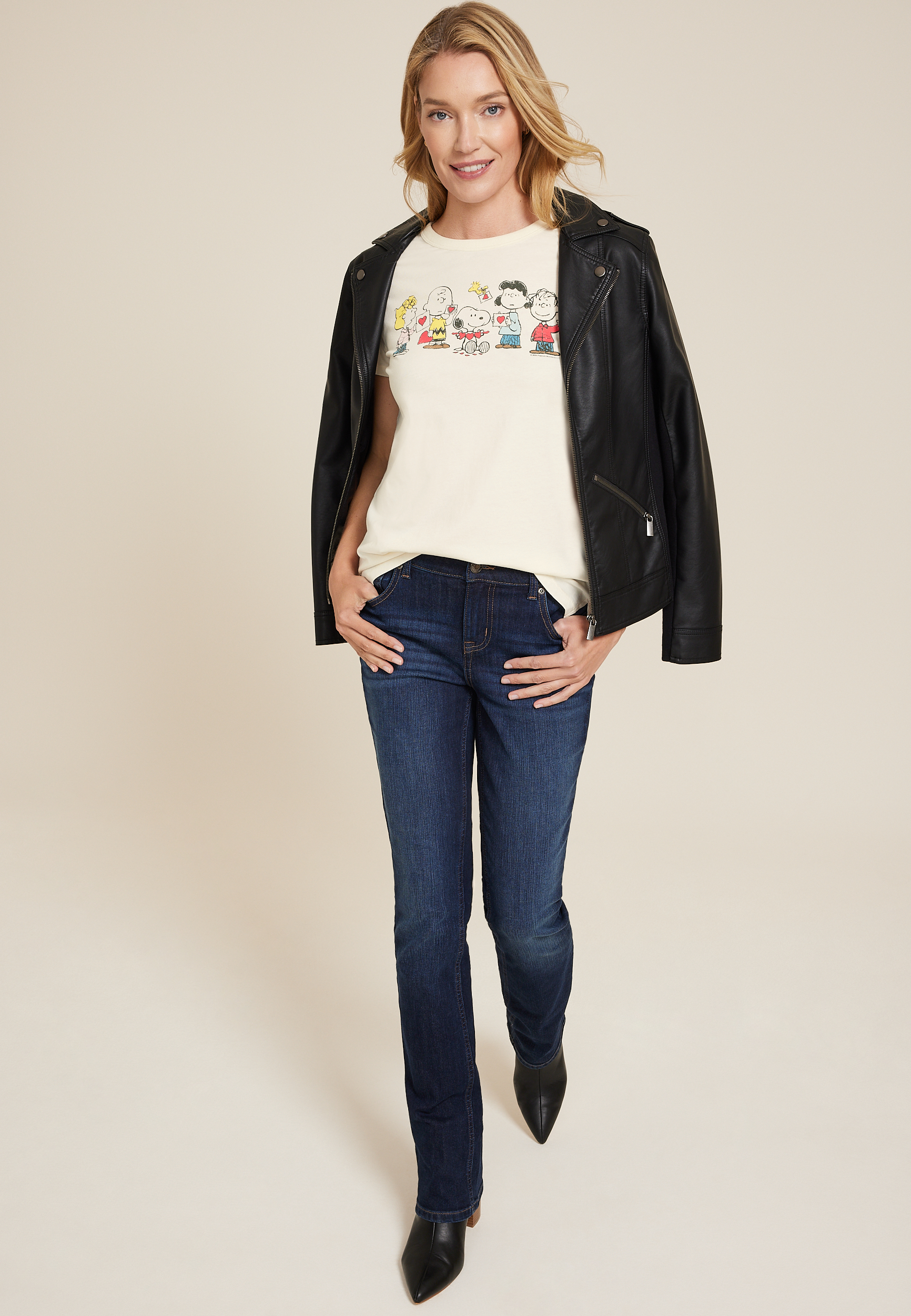 Peanuts Valentine Classic Fit Graphic Tee, C2789, large