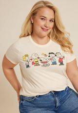 Plus Size Peanuts Valentine Classic Fit Graphic Tee, C2789, small