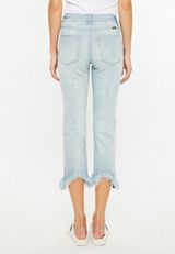 KanCan&trade; High Rise Button Fly Straight Cropped Jean, , small