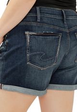 Plus Size Silver Jeans Co.&reg; Mid Rise Luxe Stretch Rolled Hem 6in Boyfriend Short, , small