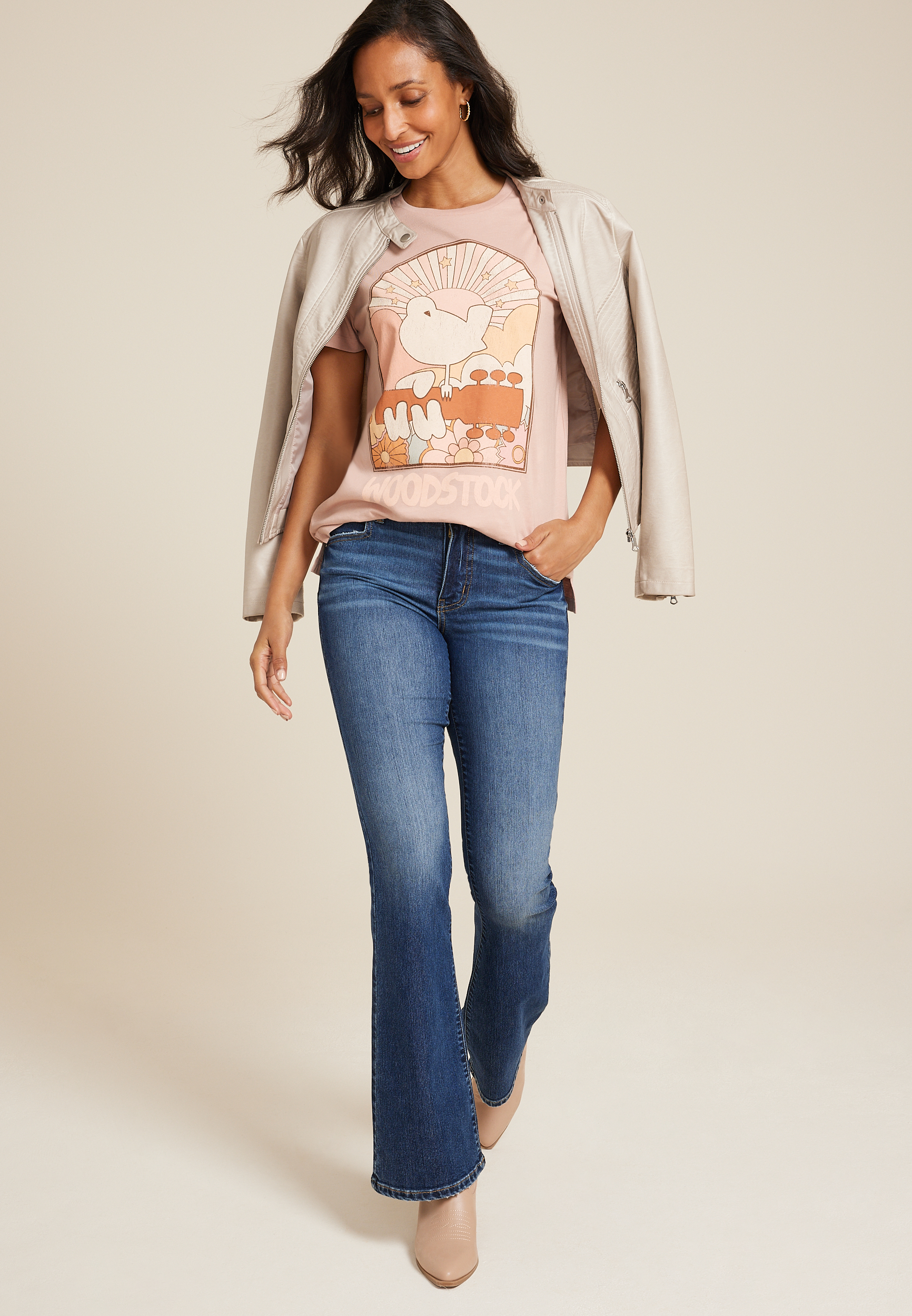 Woodstock Relaxed Fit Graphic Tee, , large