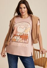 Plus Size Woodstock Relaxed Fit Graphic Tee, C3343, small