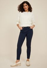 Bengaline Mid Rise Skinny Pant, , small