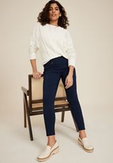 Bengaline Mid Rise Skinny Pant, , small