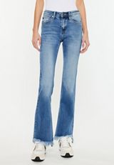 KanCan&trade; Mid Rise Frayed Hem Bootcut Jean, C3337, small
