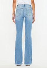 KanCan&trade; Mid Rise Frayed Hem Bootcut Jean, , small