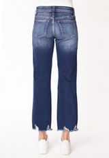 KanCan&trade; Mid Rise Frayed Hem Wide Leg Jean, , small