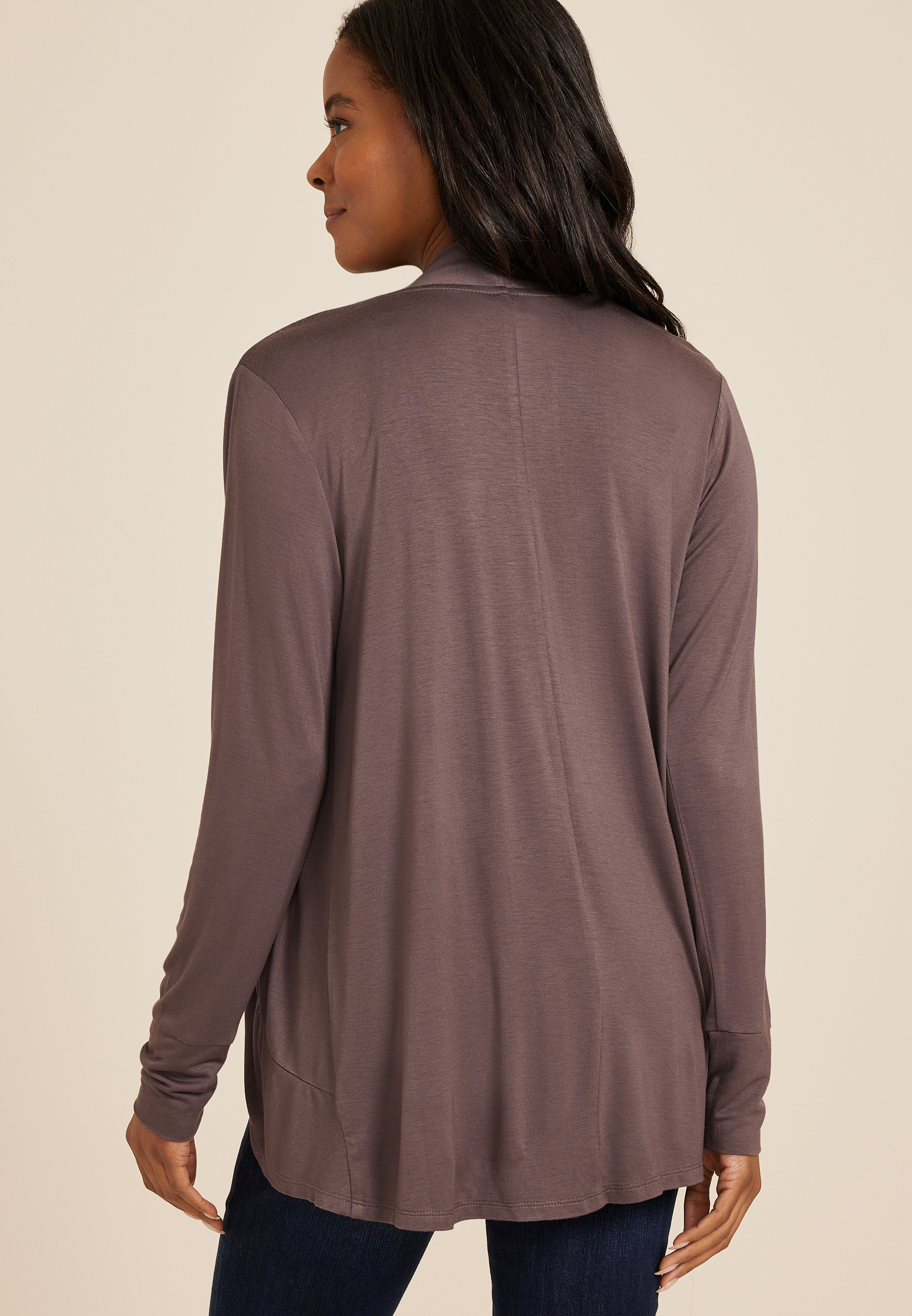 Cressa Long Sleeve Cardigan, SARSAPARILLA, large