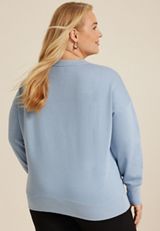 Plus Size Grateful Relaxed Fit Sweatshirt, C2487, small