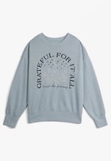 Plus Size Grateful Relaxed Fit Sweatshirt, C2487, small