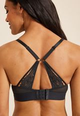 Vintage Lace Wide Band Triangle Bralette, , small