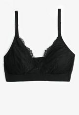 Vintage Lace Wide Band Triangle Bralette, , small