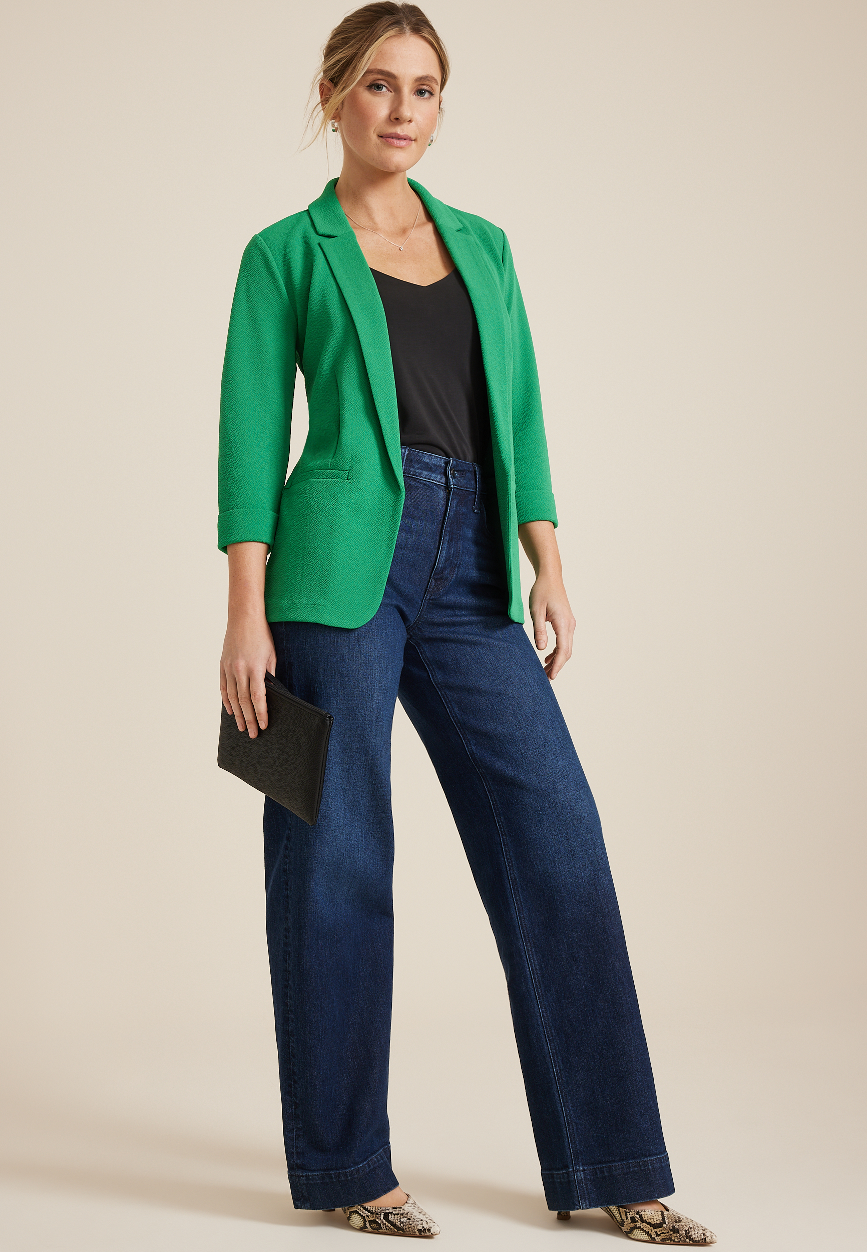 Versa Open Front Blazer, C2765, large