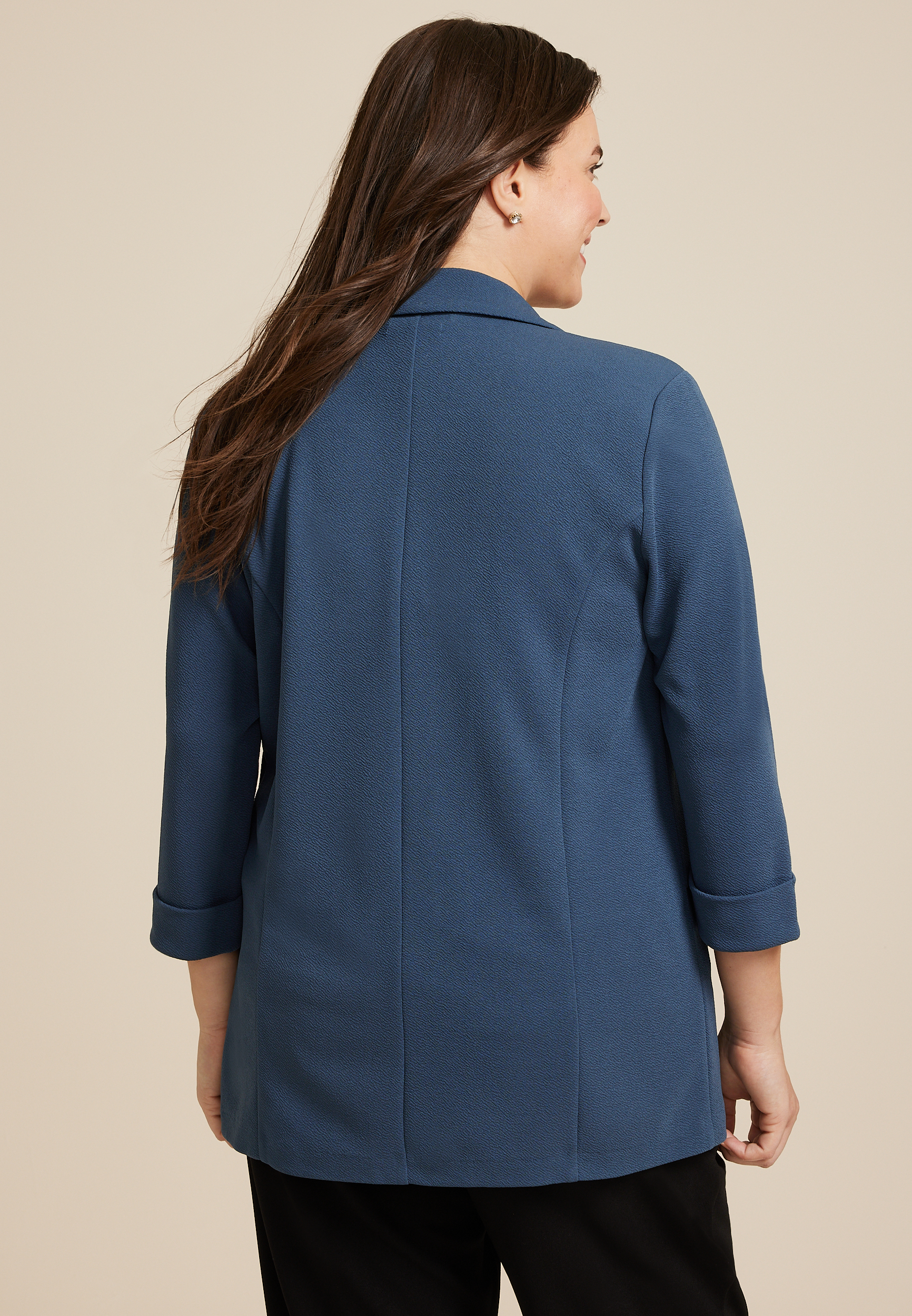 Plus Versa Open Front Blazer