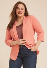 Plus Size Versa Open Front Blazer, C9782, small