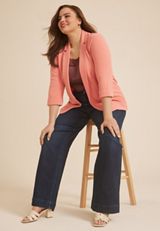 Plus Size Versa Open Front Blazer, C9782, small
