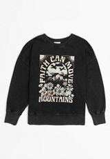 Plus Size Faith Can Move Mountains Relaxed Fit Sweatshirt, C106, small