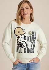 Be Kind To All Kinds Relaxed Fit Sweatshirt, CREAM, small