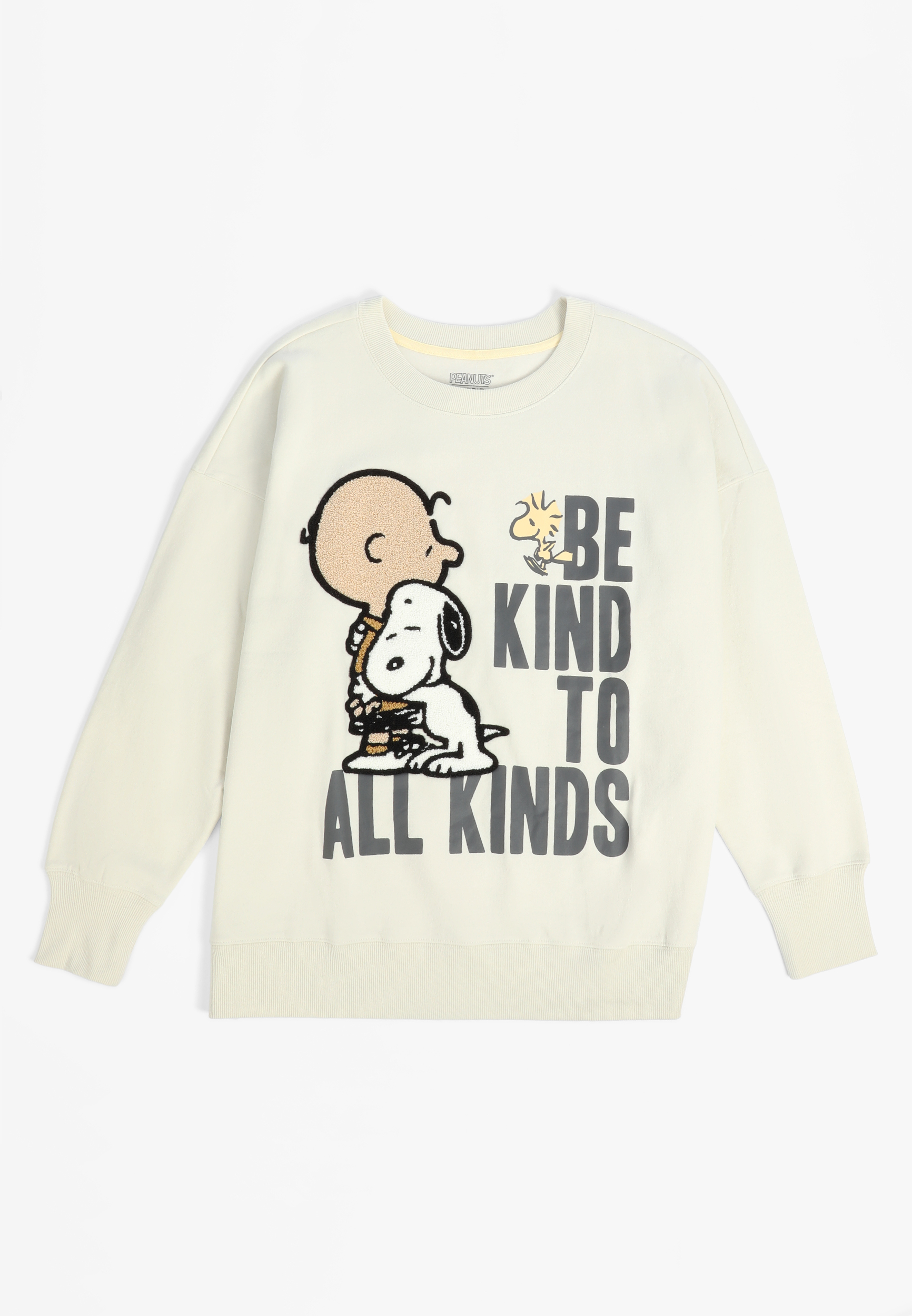 Be Kind To All Kinds Relaxed Fit Sweatshirt, CREAM, large