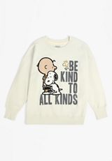 Be Kind To All Kinds Relaxed Fit Sweatshirt, CREAM, small