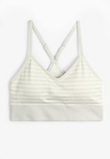 True Stretch Seamless Simple Strap Striped Bralette, , small