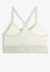 True Stretch Seamless Simple Strap Striped Bralette, , small