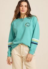 Embroidered  Scenic Relaxed Fit Sweatshirt, C4820, small