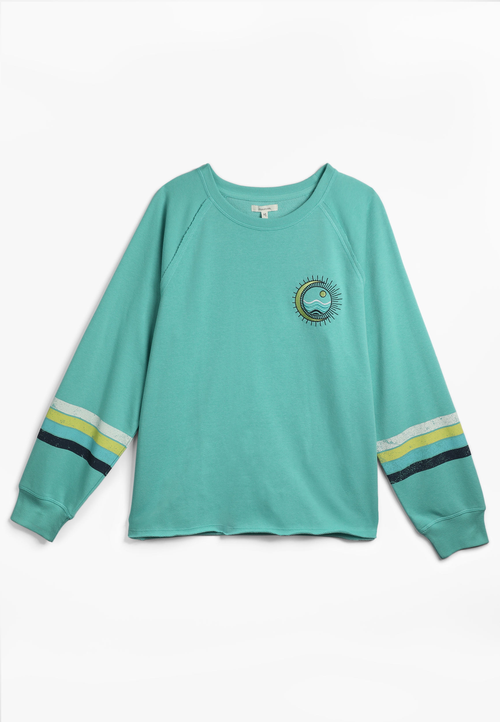 Embroidered  Scenic Relaxed Fit Sweatshirt, C4820, large
