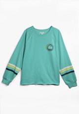 Plus Size Embroidered Scenic Relaxed Fit Sweatshirt, C4820, small