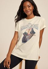The Rolling Stones Oversized Fit Graphic Tee, C2789, small