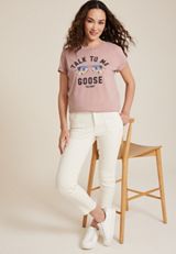 Top Gun Sunglasses Oversized Fit Graphic Tee, C3343, small