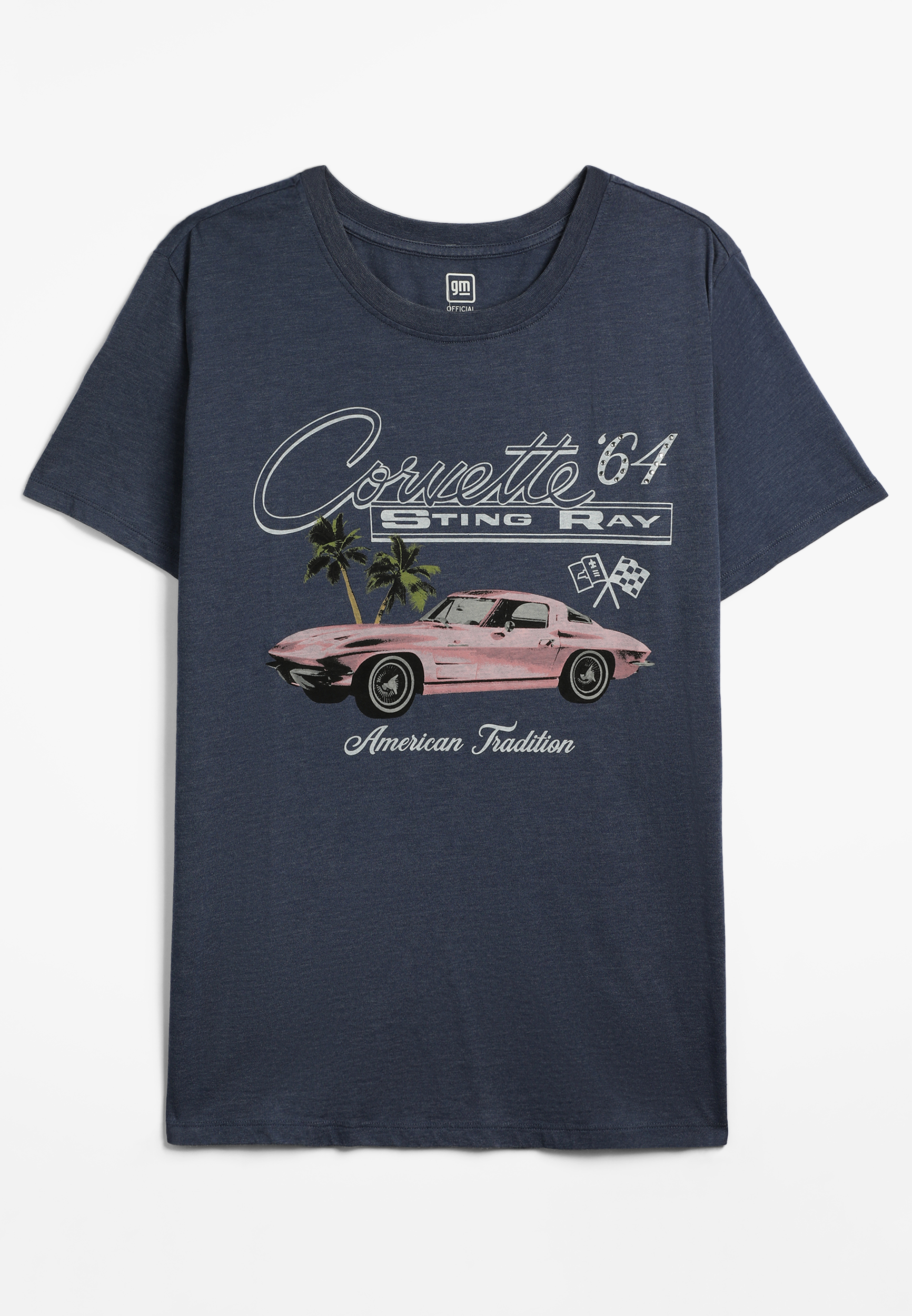 Corvette Sting Ray Oversized Fit Graphic Tee, C3479, large