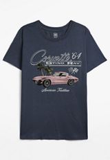 Corvette Sting Ray Oversized Fit Graphic Tee, C3479, small
