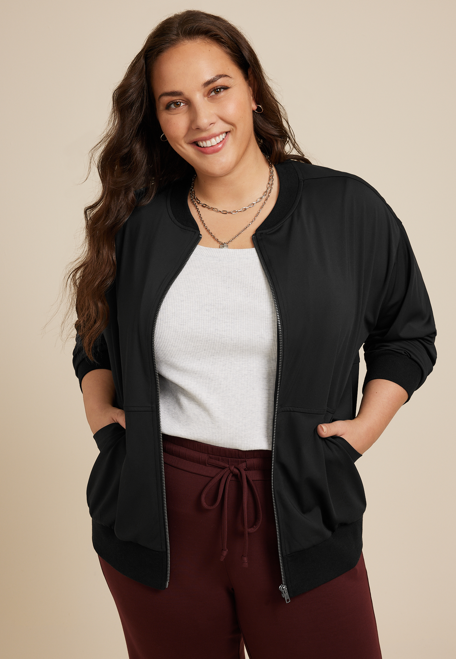 Plus Size Traveler Jacket, BLACK, large