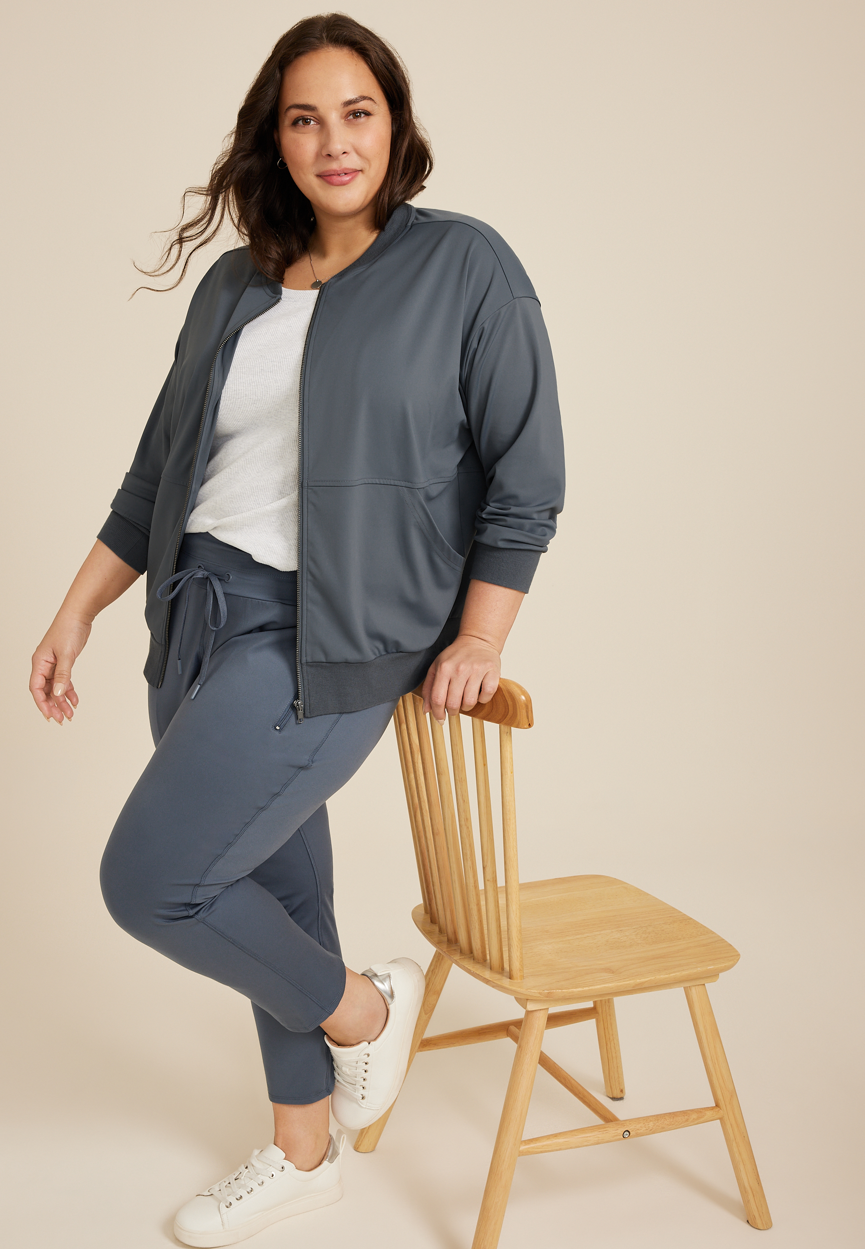 Maurices Plus Size Women's Traveler Jacket Blue Size 3X