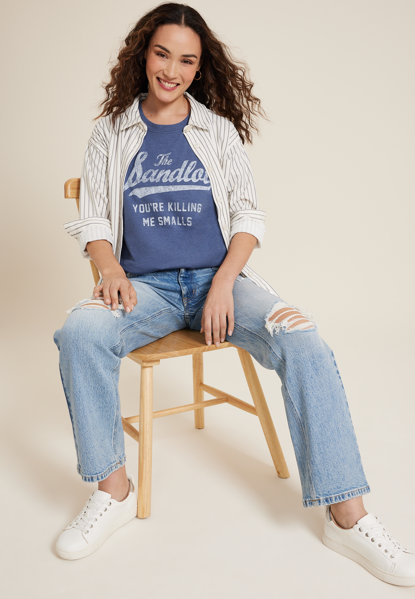 The Sandlot Oversized Fit Graphic Tee, C3479, large