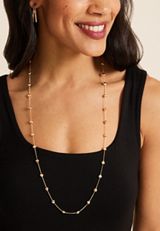 Gold Mini Heart Necklace, GOLD, small