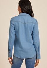Utility Relaxed Button Down Shirt, C1187, small