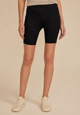 High Rise Luxe 8in Biker Short, BLACK, small