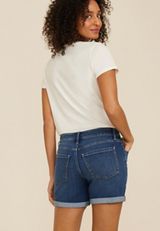m jeans by maurices&trade; Dark Mid Rise Porkchop Pocket 5in Short, , small