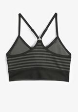True Stretch Seamless Simple Strap Striped Bralette, C1756, small