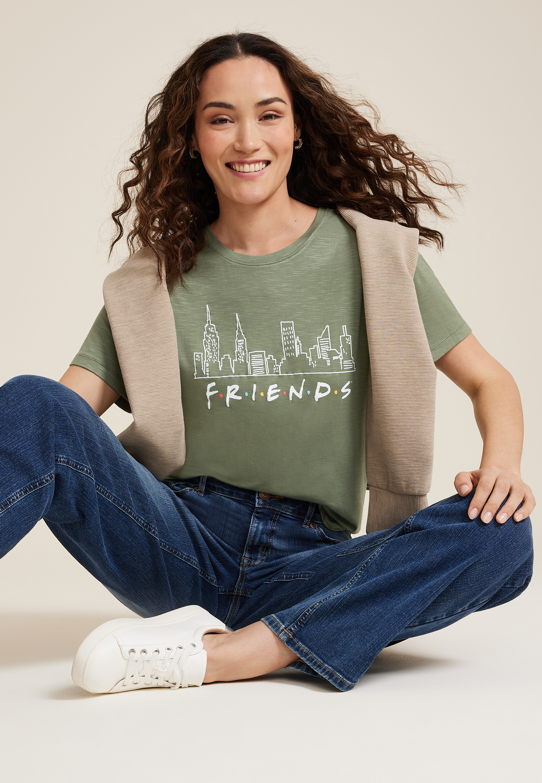Friends Relaxed Fit Graphic Tee, C2834, large