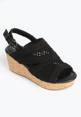 SuperCush Charlotte Crochet Cork Wedge, , small