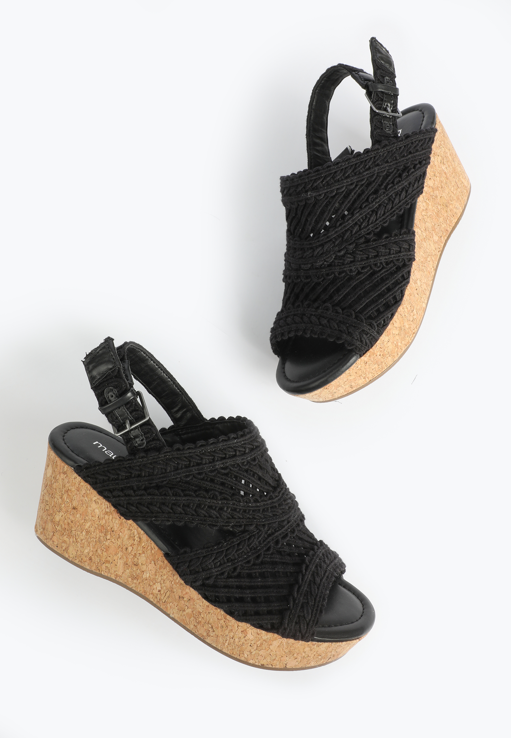 SuperCush Charlotte Crochet Cork Wedge, , large