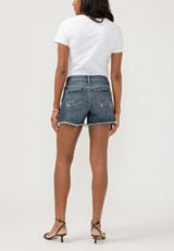 Silver Jeans Co.&reg; Mid Rise Luxe Stretch Frayed Hem 4in Short, C258, small