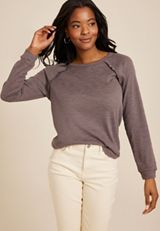 Raglan Long Sleeve Ruffle Trim Tee, C5975, small