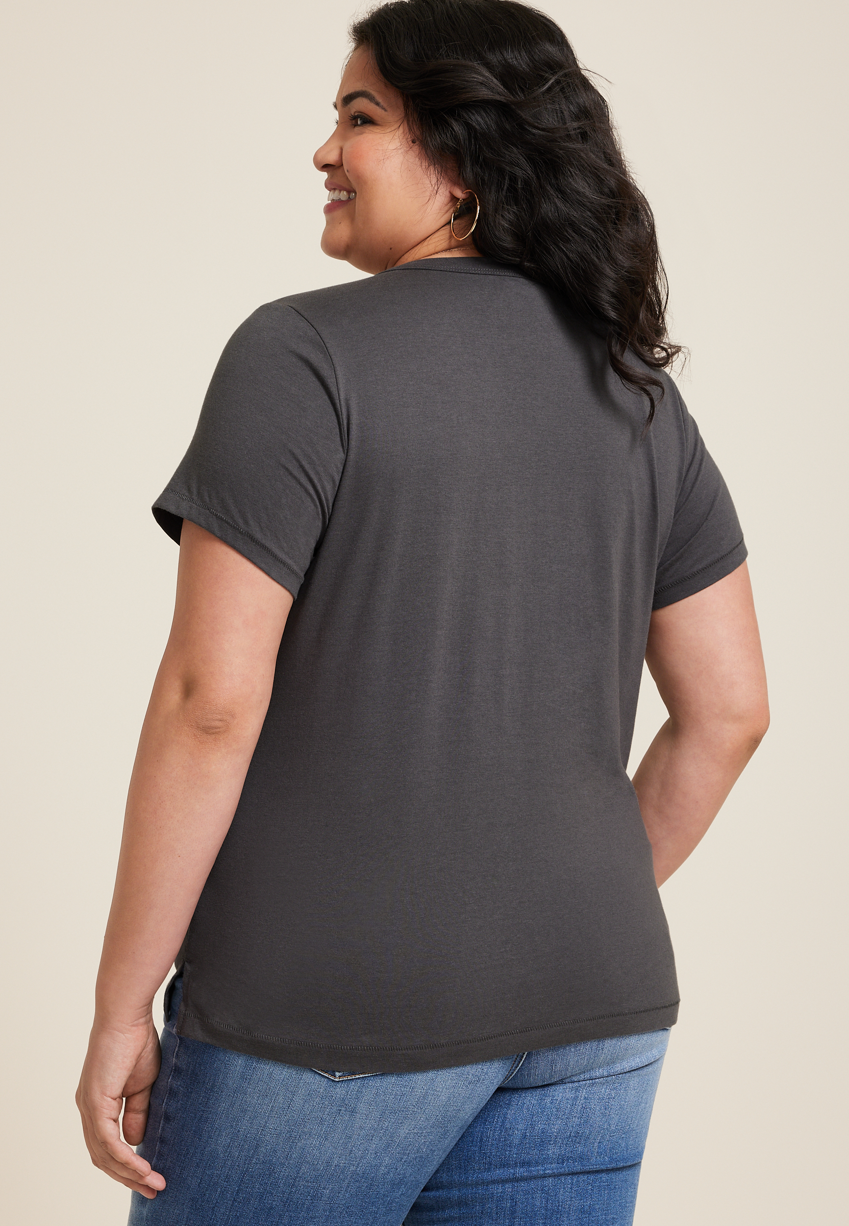 Plus Size Raised On 90s Country Classic Fit Graphic Tee, C1876, large