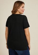 Plus Size 24/7 Dawson V Neck Tee, , small